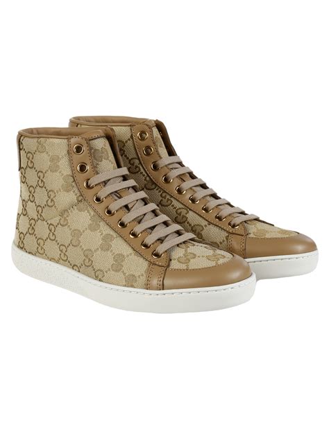 gucci high top sneakers beige